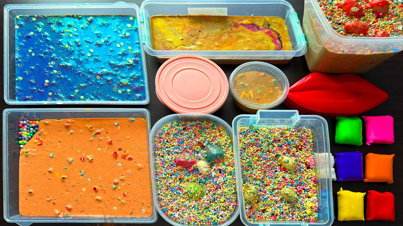 Slime Smoothie Calming and Relaxing Mixing ASMR