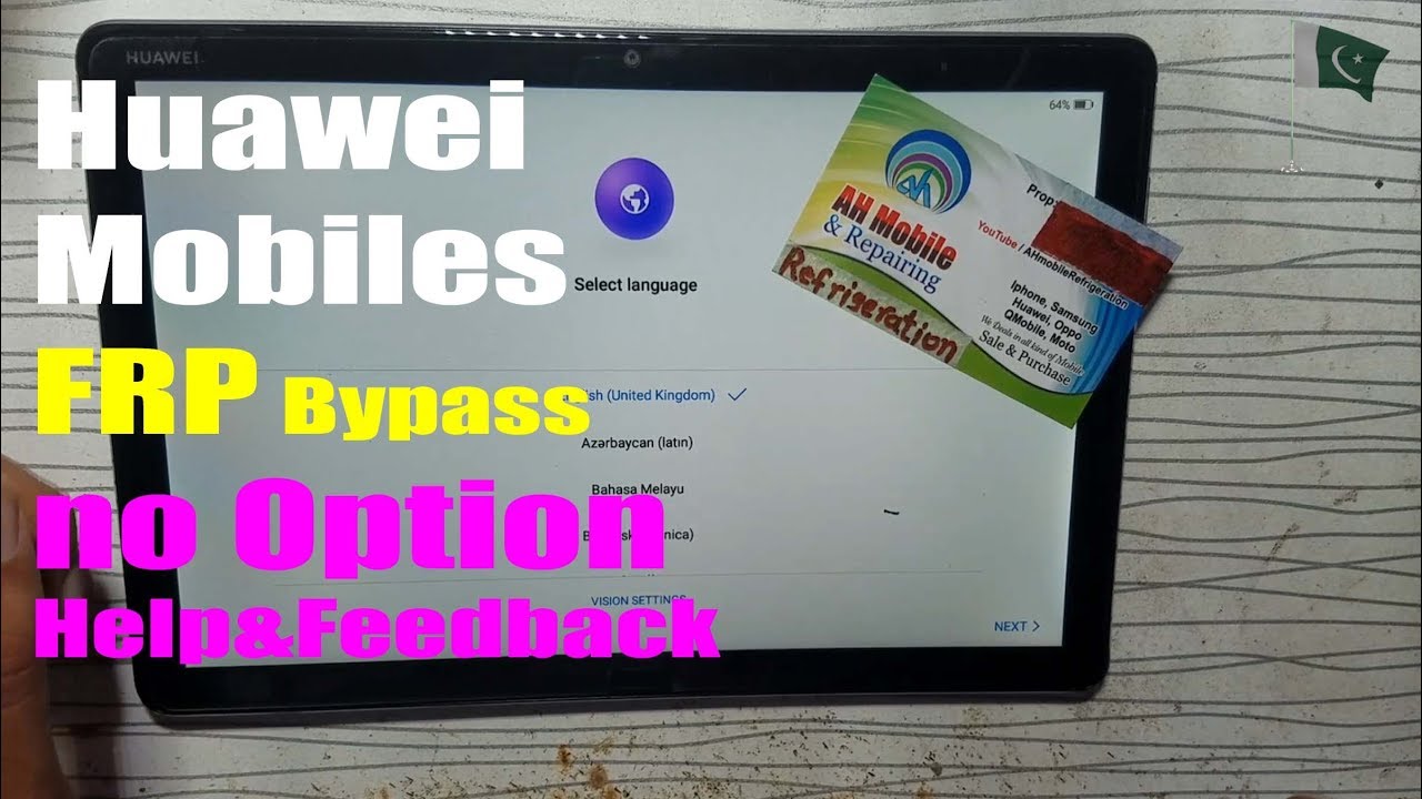 Without PC | Huawei Mediapad M5 Lite (BAH2 W09) FRP Bypass no Help & Feedback Option | Urdu Hindi
