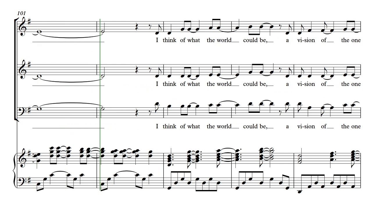 A Million Dreams SATB