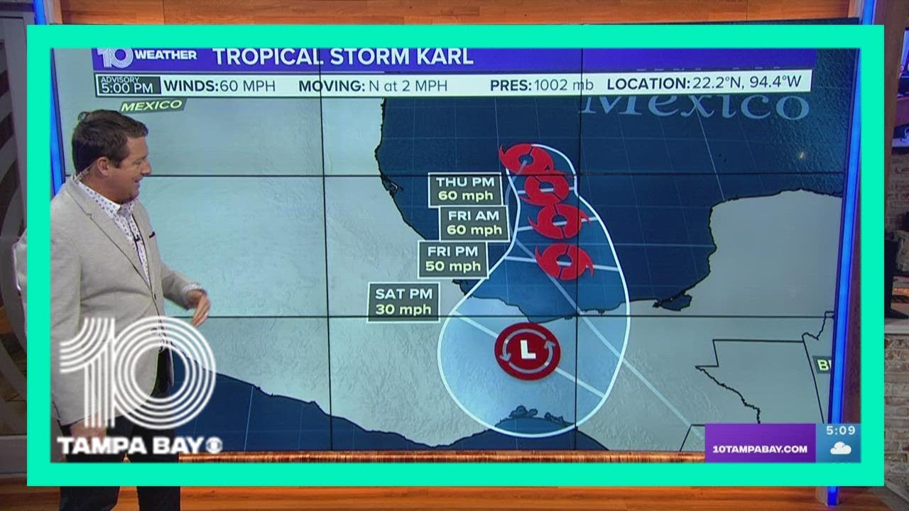 Tracking the Tropics: Tropical Storm Karl strengthens, expected to turn south