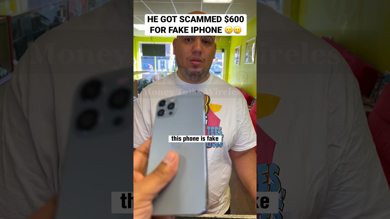HIS MOTHER IN LAW PAID $600 FOR FAKE IPHONE🥲 #shorts #fake #iphone14promax #apple #iphone #ios #fyp