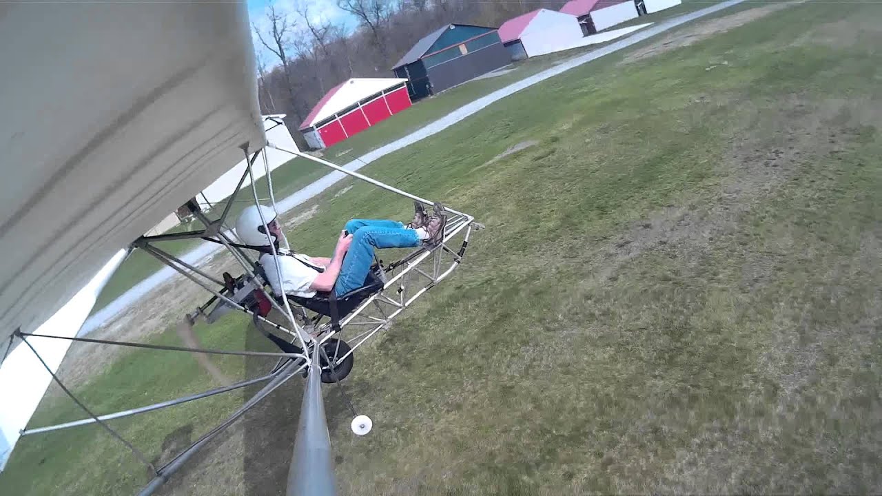 Test flying Goat with engine
