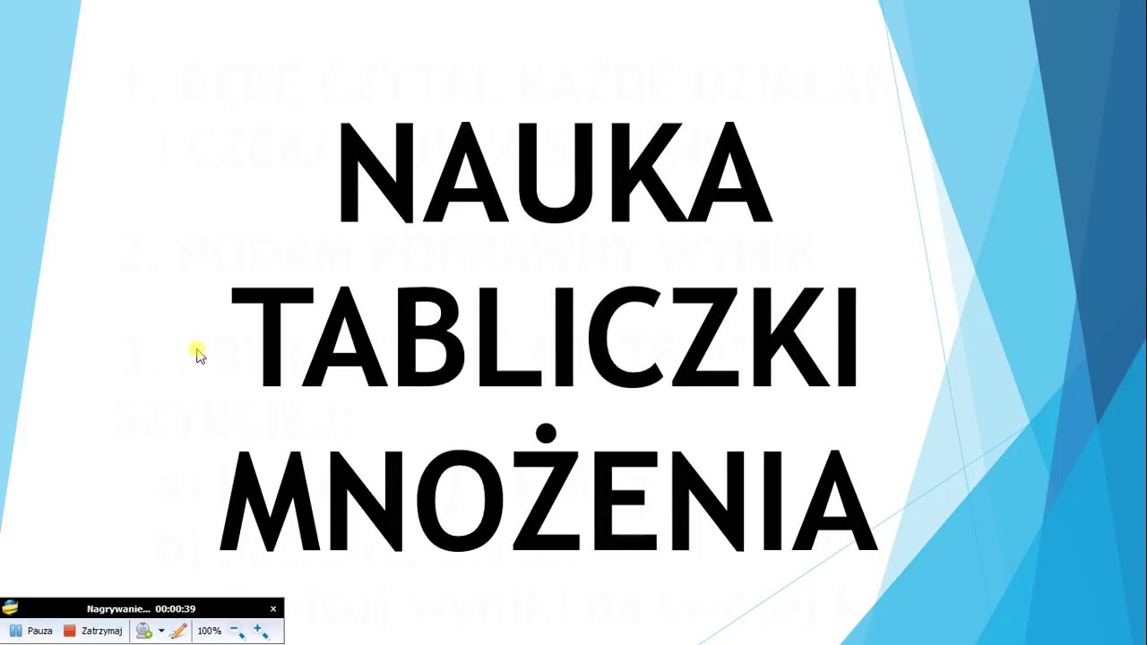 Tabliczka Mnożenia - powtarzanie