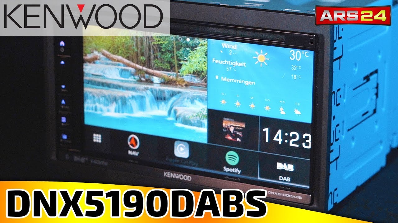 Kenwood DNX5190DABS | 2-DIN DAB+ Autoradio mit Navigation | ARS24