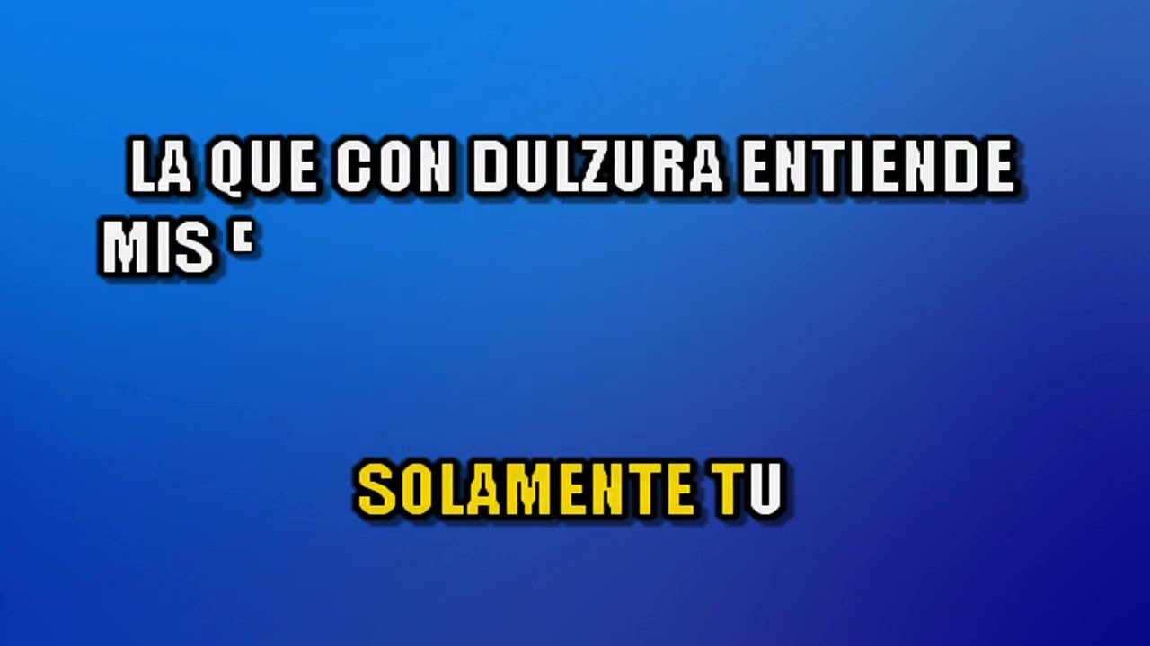 Puerto Rican Power  - Solo con un beso KARAOKE + COROS | VIDEO KARAOKE