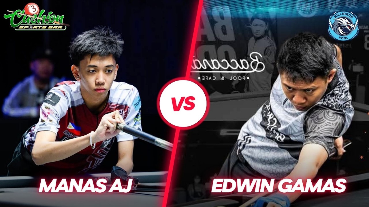 🔴BILLIARDS | AJ MANAS VS EDWIN GAMAS | RACE 19