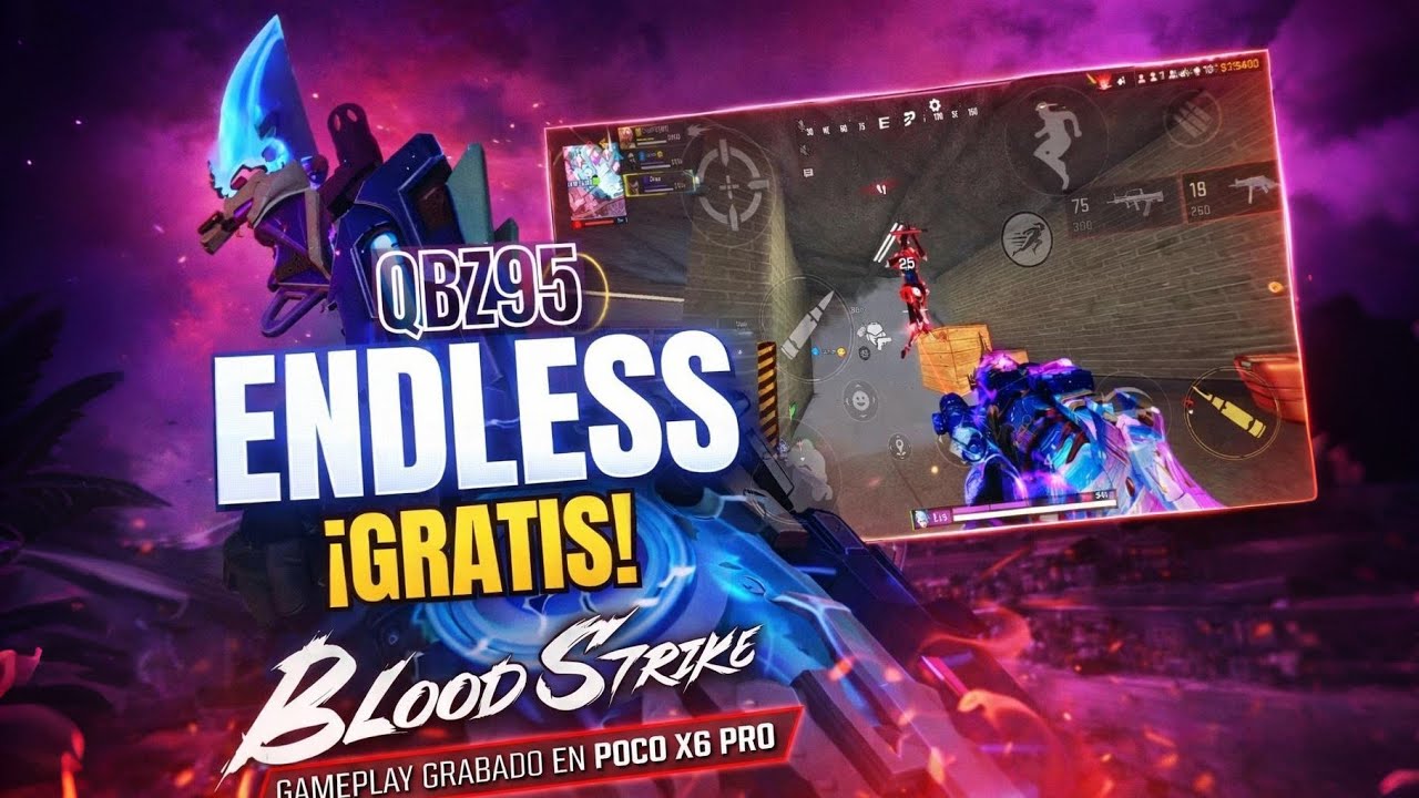 🐲 Así se juega en un POCO X6 Pro 🔥 DÍA #5 | NUEVA SKIN QBZ ⚡ BloodStrike