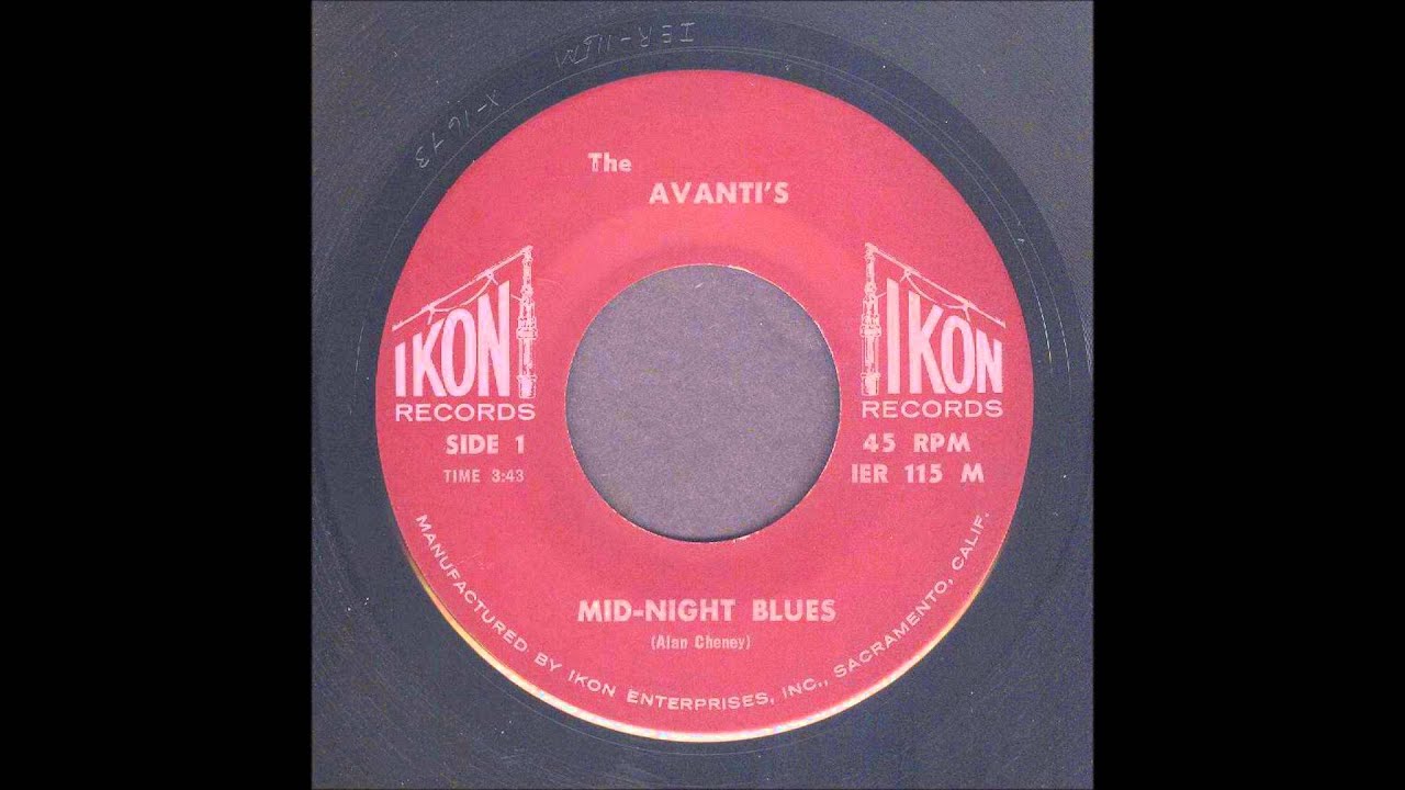 The Avanti's - Mid-Night Blues - R&B Instrumental 45