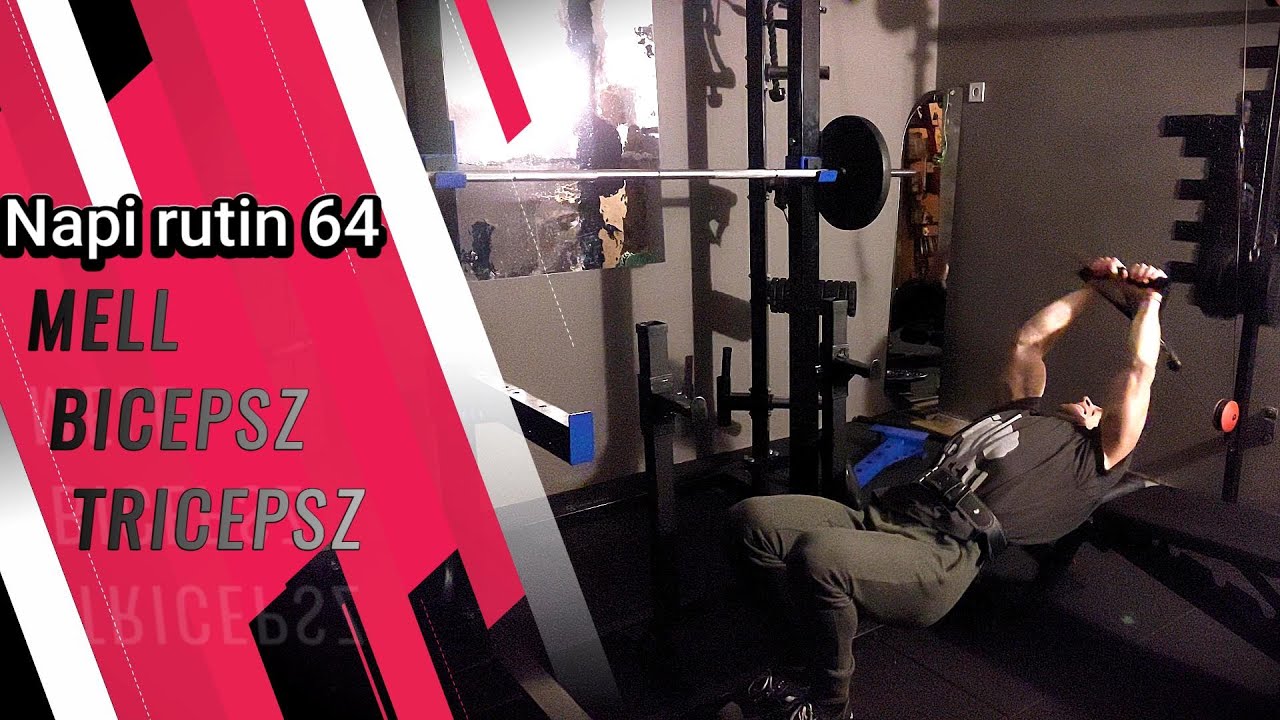 Napi rutin 64 | #otthoniedzés #melledzès #bicepszedzés #tricepsworkout