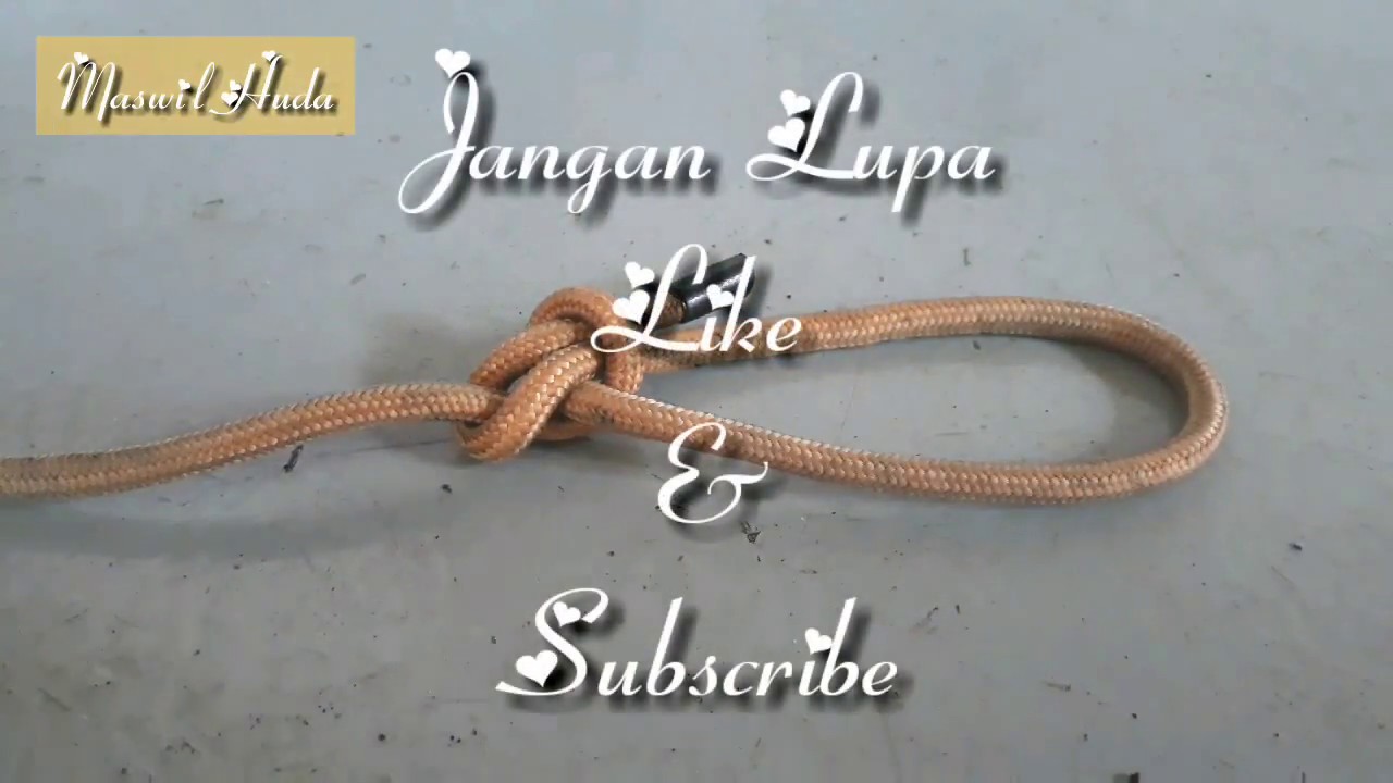 TALI TEMALI 112 Cara Membuat Simpul Bowline Knot