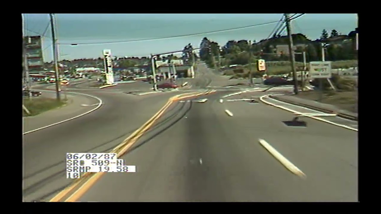 Driving On WA SR-509 Northbound In 1987 (Des Moines, Normandy Park, Burien)