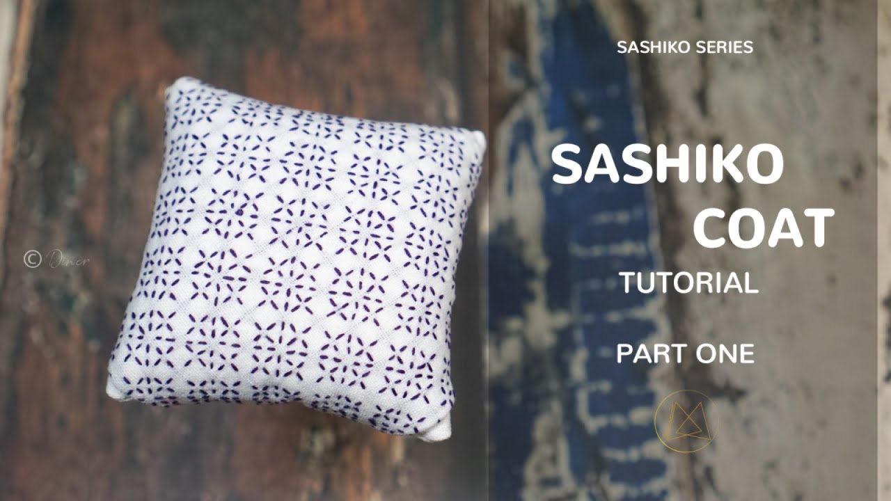 SASHIKO Tutorial - The Flower Cross Pattern : Part One