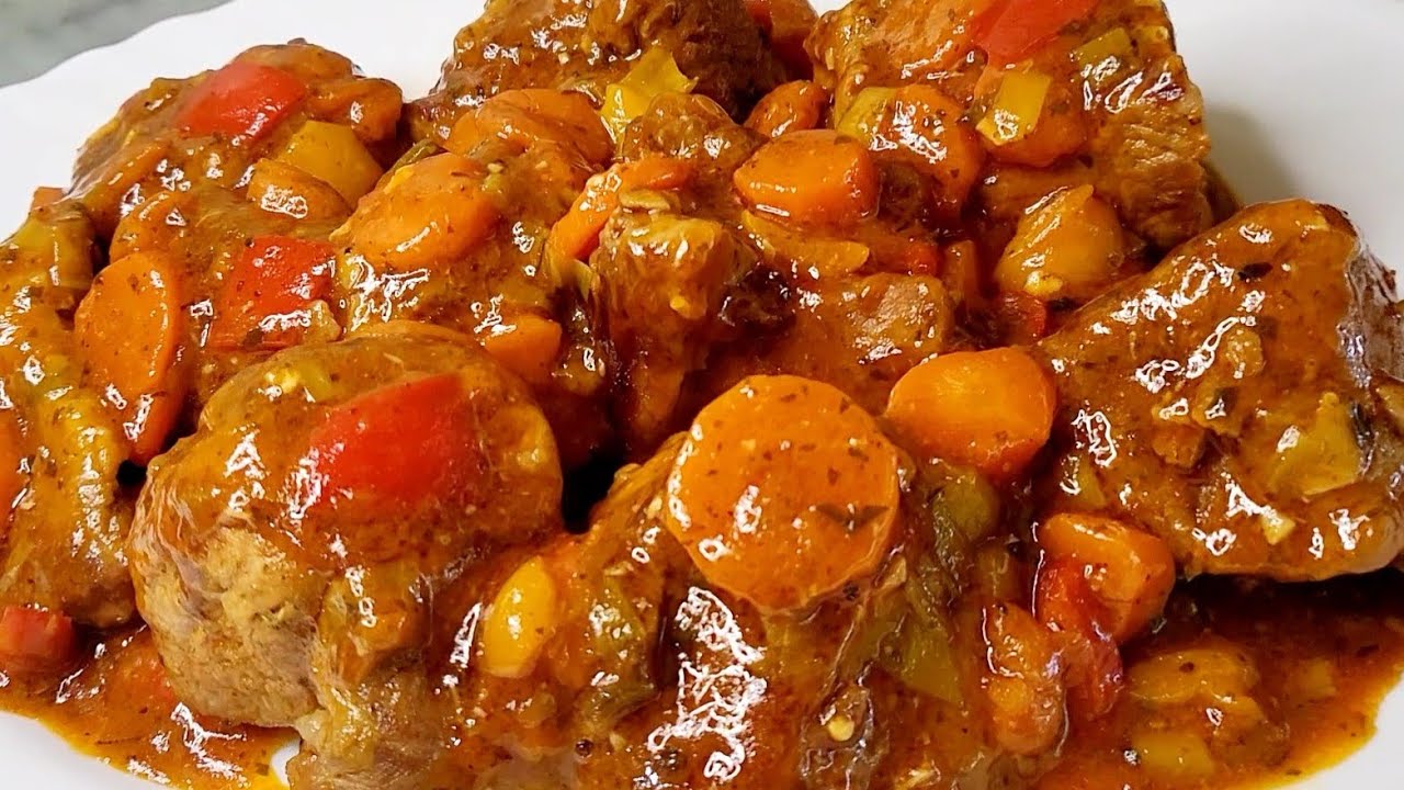 NO HAY PORQUÉ GASTAR MUCHO DINERO EN NAVIDAD, MIRA QUE RECETA DE CARNE DE CERDO JUGOSA Y ECONÓMICA 😋