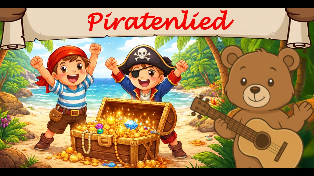 🐻🎶Piraten Kinderlied - Ahoi, wir segeln los! | Notenbär