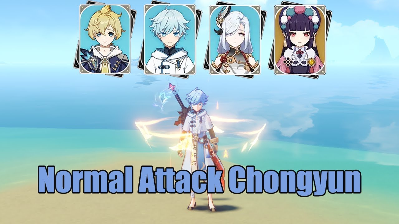 Testing Chongyun Normal Attack - Genshin impact