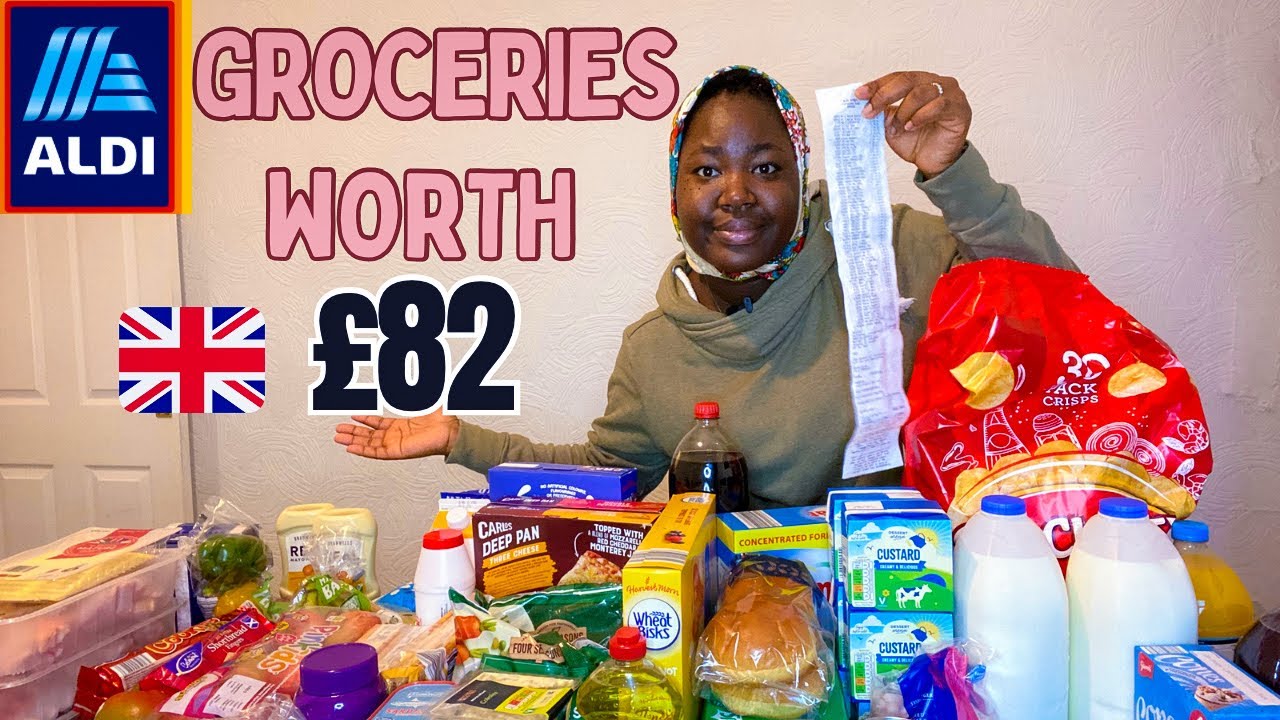 ALDI GROCERY SHOPPING HAUL 🛒 FOR A FAMILY OF 4 IN THE UK 🇬🇧 | Uk living |The best and cheapest..