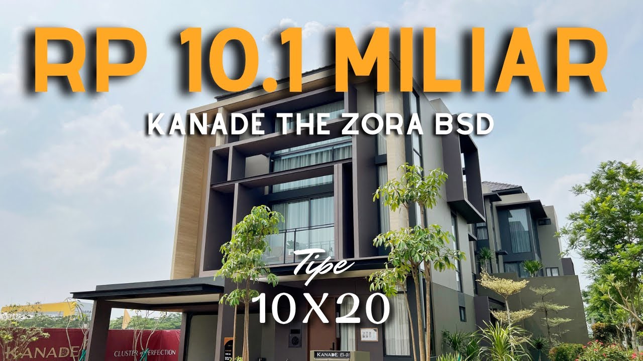 KANADE the ZORA BSD CITY tipe 10x20 : Rumah Jepang 3 lantai nan mewah !