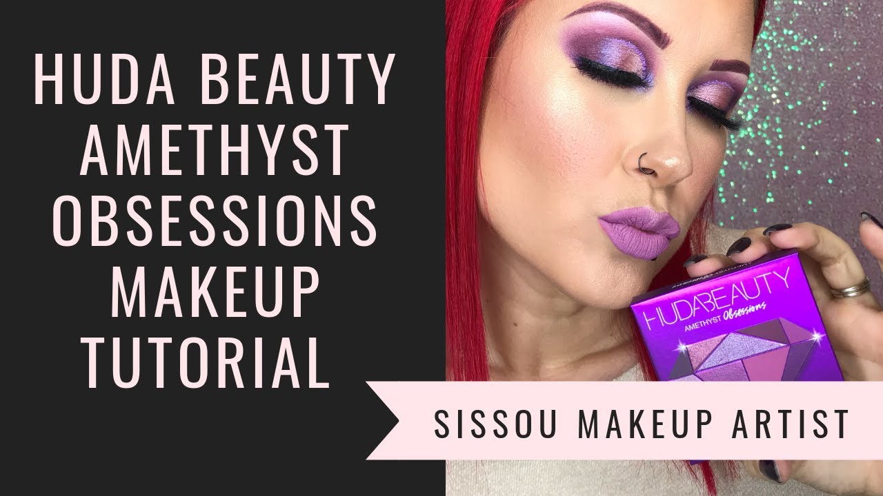 HUDA BEAUTY AMETHYST OBSESSIONS PALETTE Makeup Tutorial