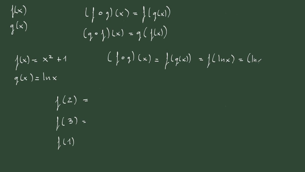 3. Composición de funciones: definición y ejemplo.