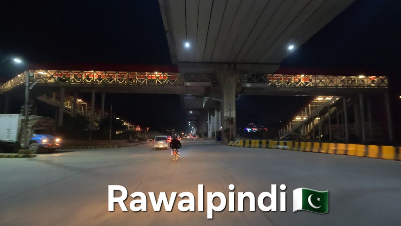Rawalpindi Night Drive - Murree Road 4K
