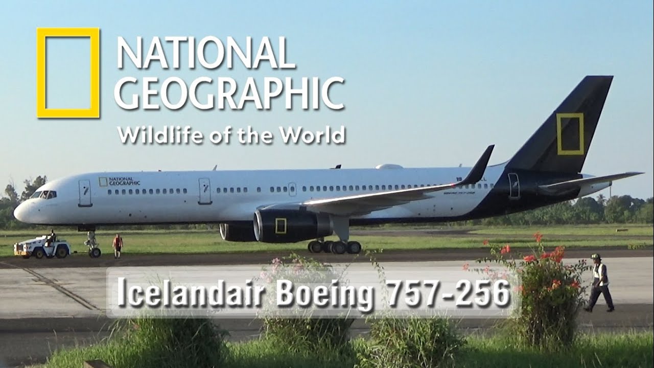 Plane Spotting @ Sandakan Airport =Icelandair National Geographic Livery + Boeing 757-256=