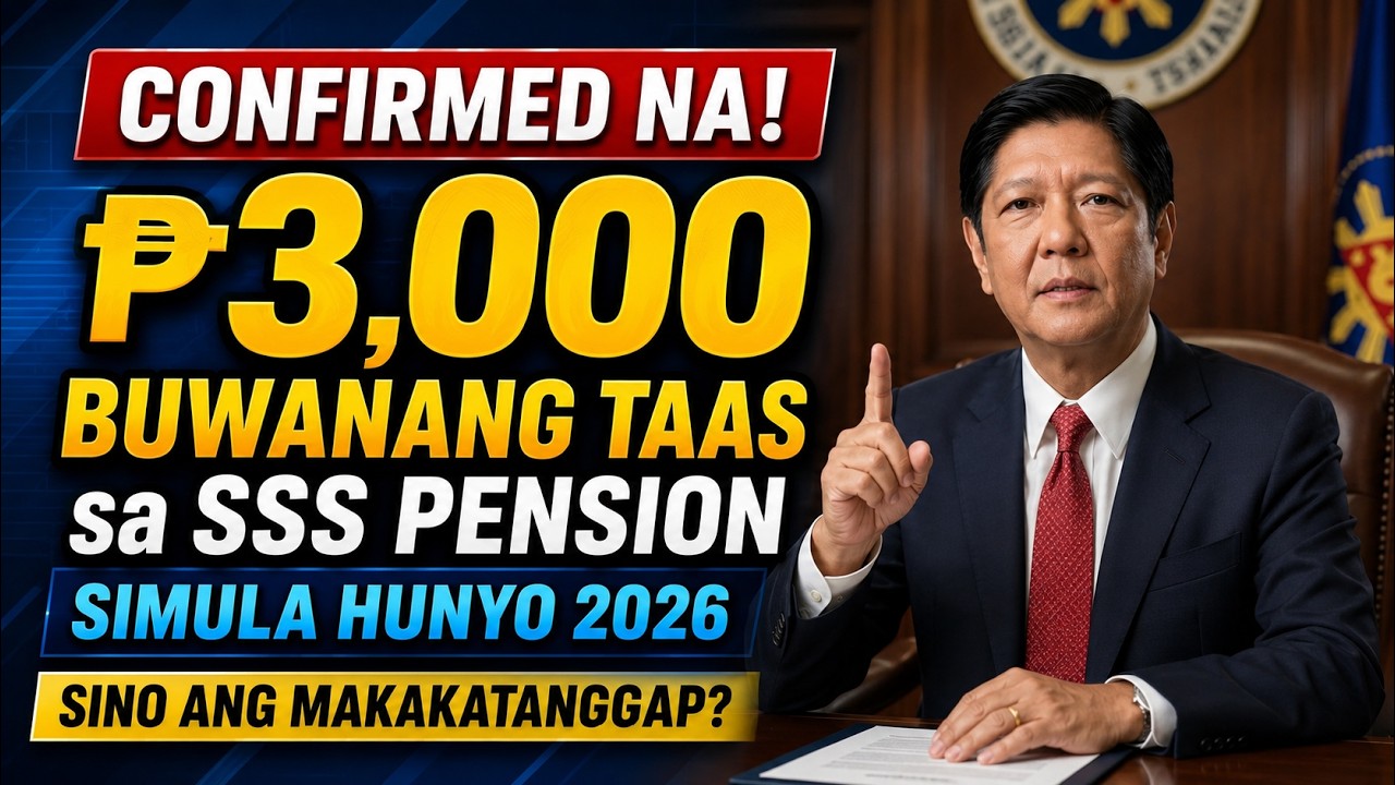 CONFIRMED NA! ₱3,000 Buwanang TAAS sa SSS Pension Simula Hunyo 2026 &mdash; Sino ang Makakatanggap?