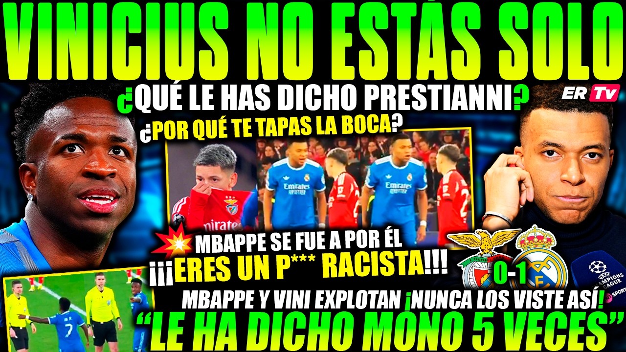 💥 VINICIUS y MBAPPE EXPONEN MUNDIALMENTE a PRESTIANNI ¿QUÉ LE DIJO? LA UEFA ABRE UNA INVESTIGACIÓN
