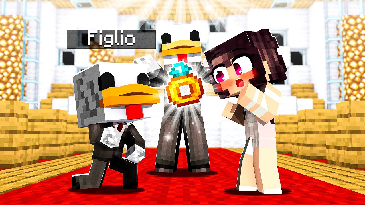 MIO FIGLIO SI SPOSA SU MINECRAFT