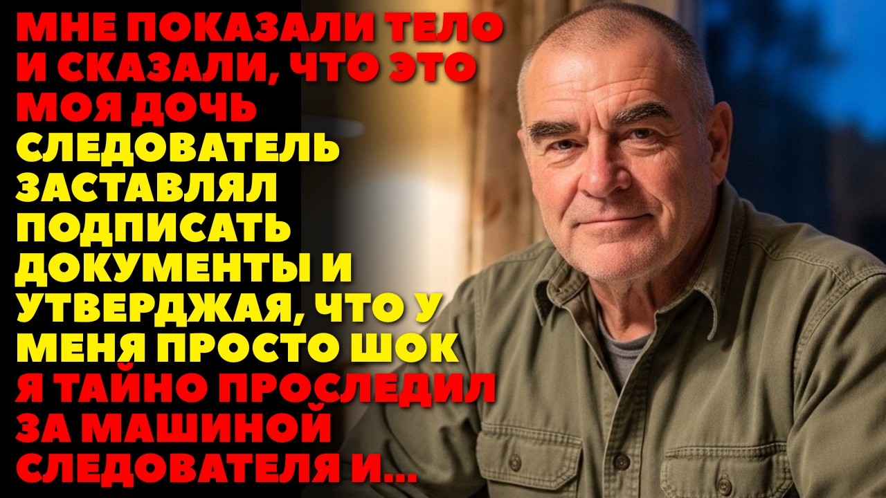 Мне показали тело и сказали, что это моя ДОЧЬ! Я тайно проследил за машиной следователя и...