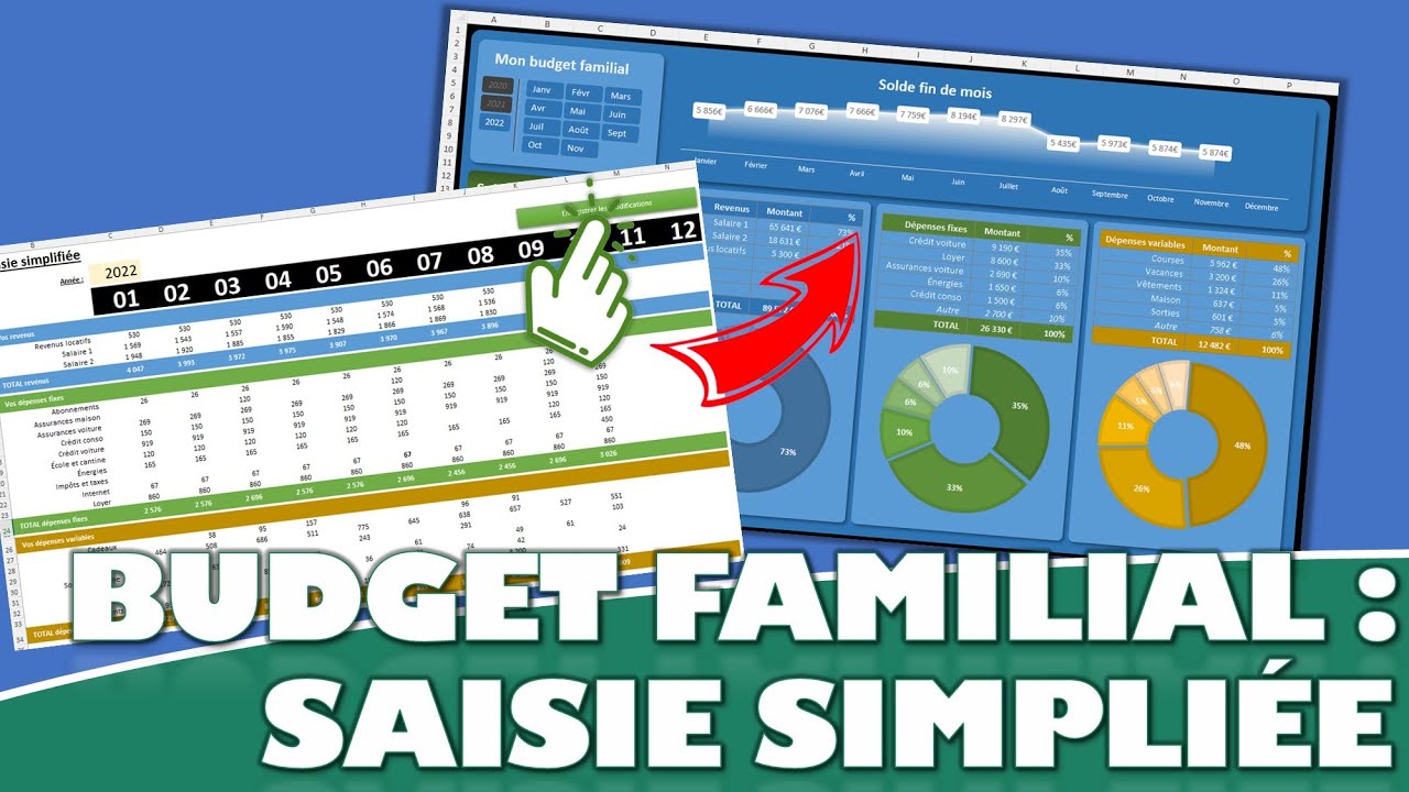 Comment ajouter une saisie simplifiée dans le budget familial Excel ?