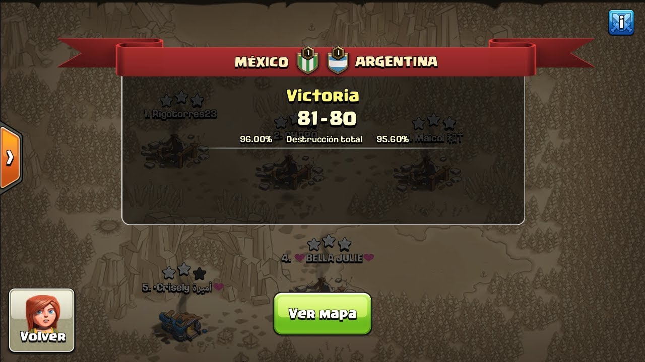 México vs Argentina | Mejores ataques | Best attacks | Th12, Th11, Th10, Th9 | Clash of clans