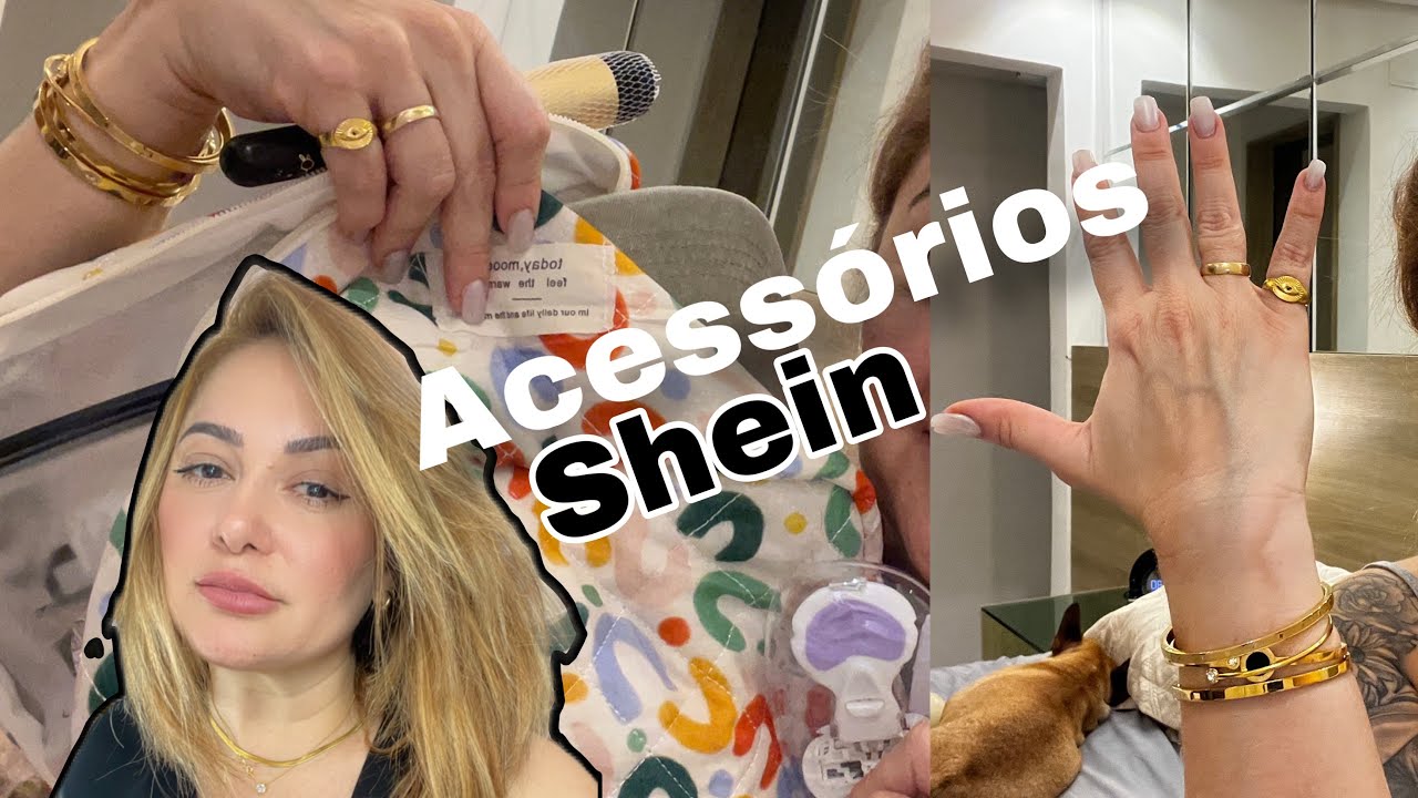 Acessórios em AÇO INOXIDÁVEL da SHEIN, COMPRINHAS TOP!!!