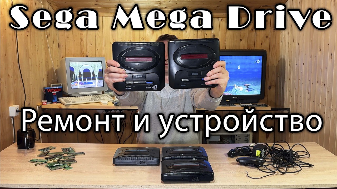 Как работает SEGA MEGA DRIVE? Ремонт и устройство легенды 90-х | Нет изображения
