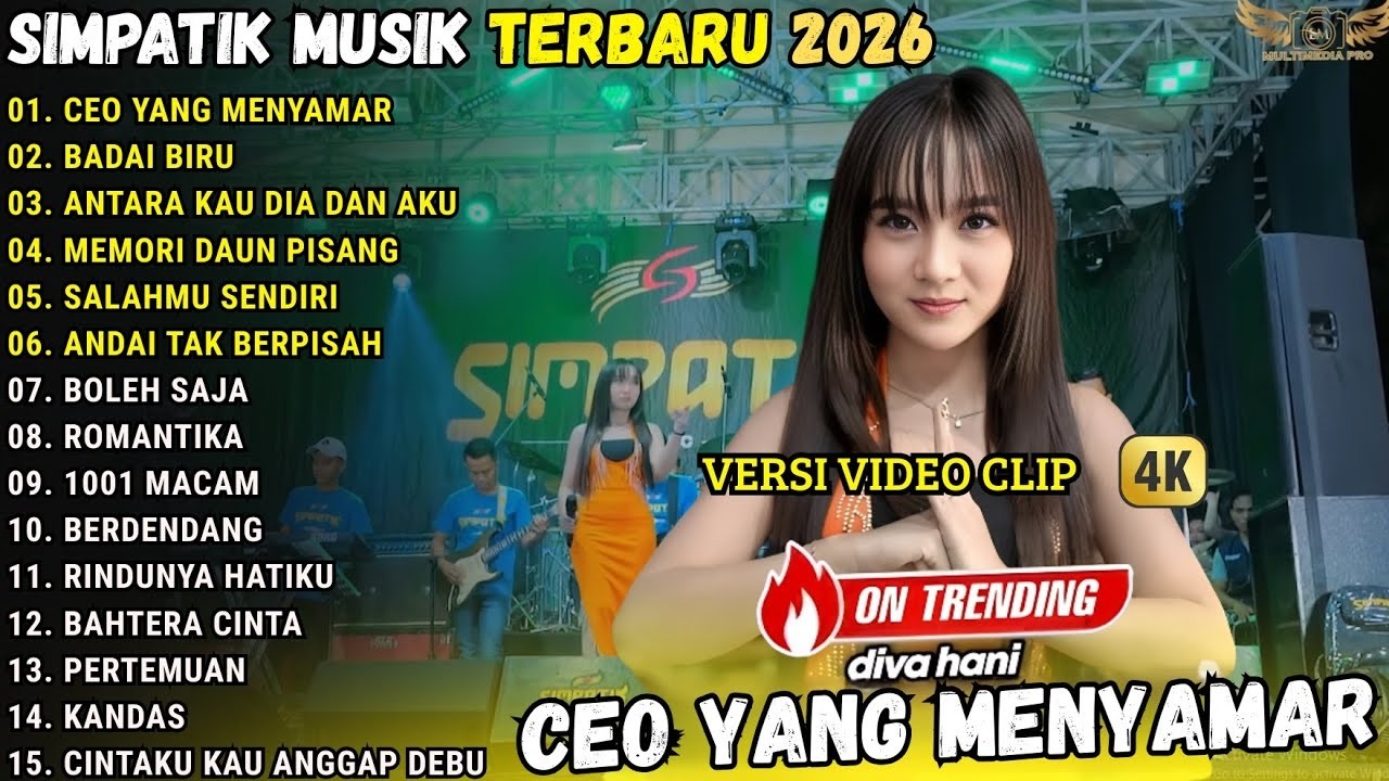 CEO YANG MENYAMAR - BADAI BIRU - ANTARA KAU DIA DAN AKU _  SIMPATIK MUSIC FULL ALBUM TERBARU 2026