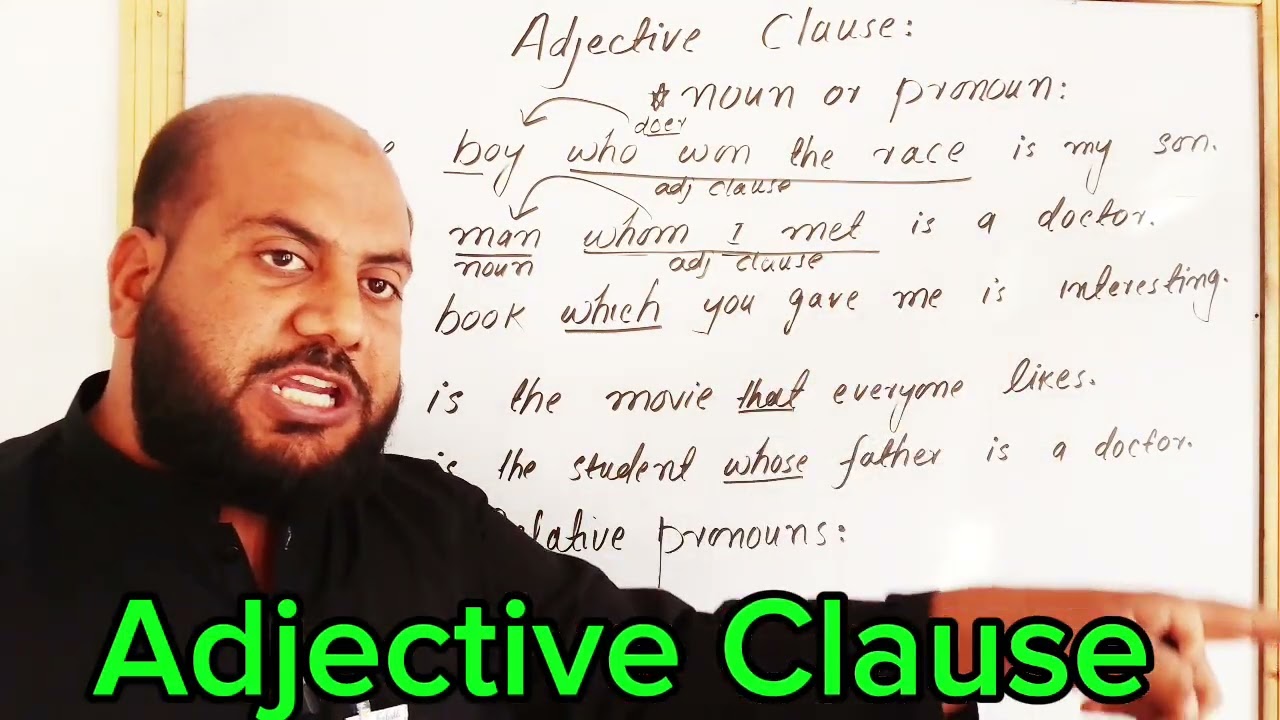 Adjective Clause explained by Sir Haroon 