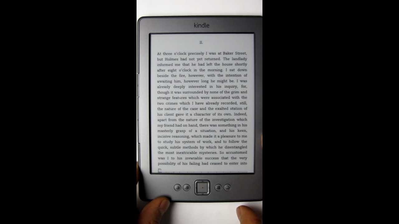 Amazon Kindle (4th gen) Demo - Page Refresh Off