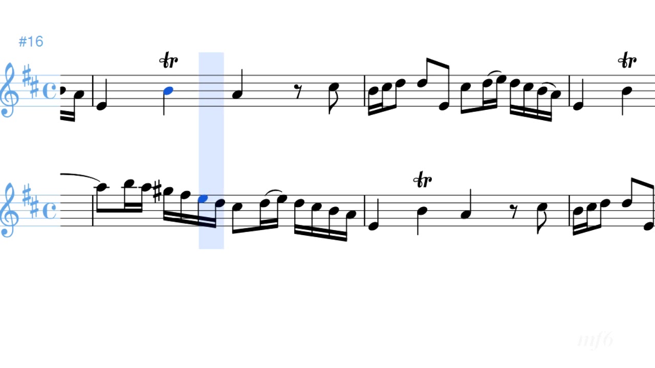テレマン 6つのカノンソナタ3_1 Telemann 6 Canonic Sonatas for Two Flutes