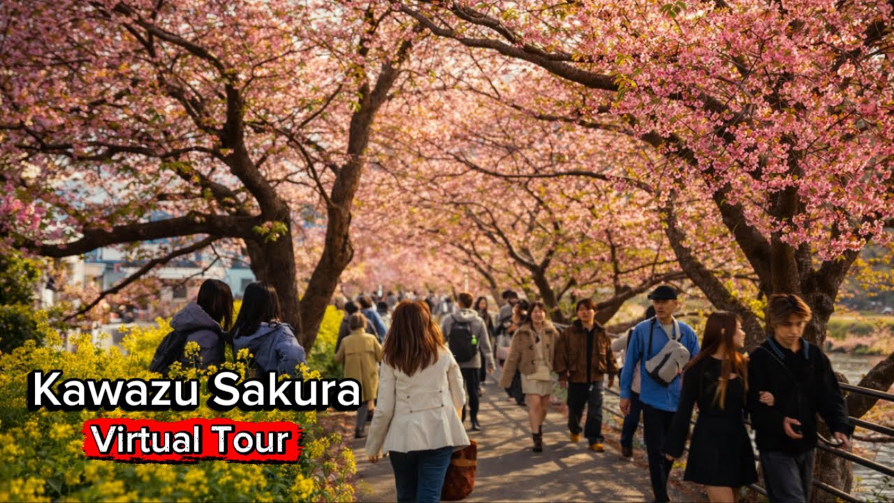 Kawazu Sakura Full Bloom | Kawazu, Shizuoka Japan | 4K | HDR | 河津桜