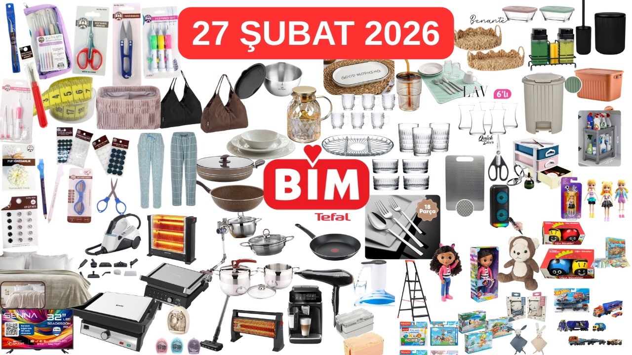 BİM 27 Şubat Aktüel – Katalog ÇIKTI | Tefal-Güral-Emsan-Paşabahçe-Phillips