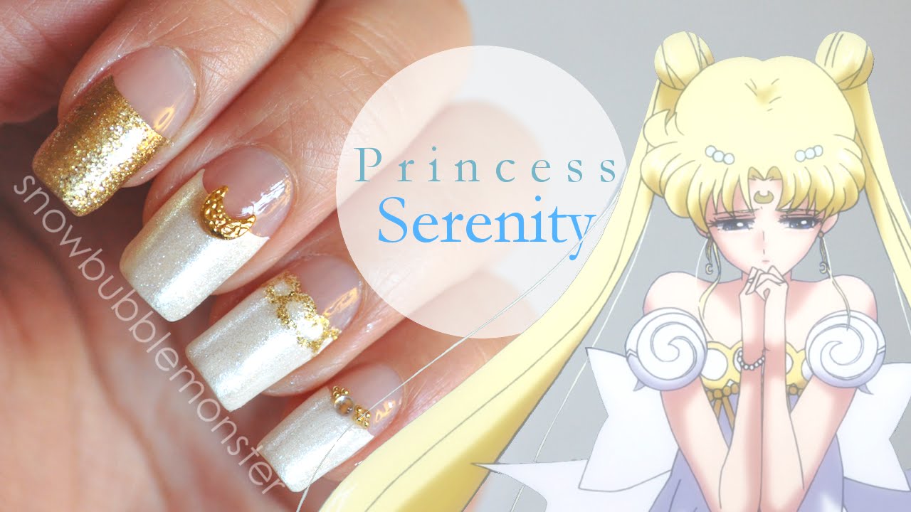 Sailor Moon • Princess Serenity Inspired Nails | snowbubblemonster