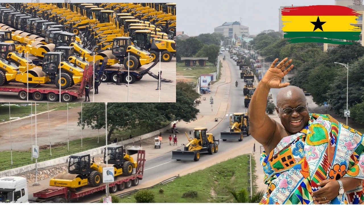 Ghana Government Procures Road Construction Equipment's for the Various MMDAs