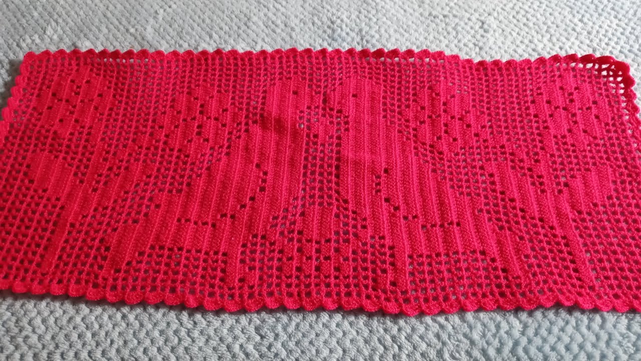 Continuación de la (parte 10) del camino de mesa a crochet muy fácil de realizar paso a pasó.