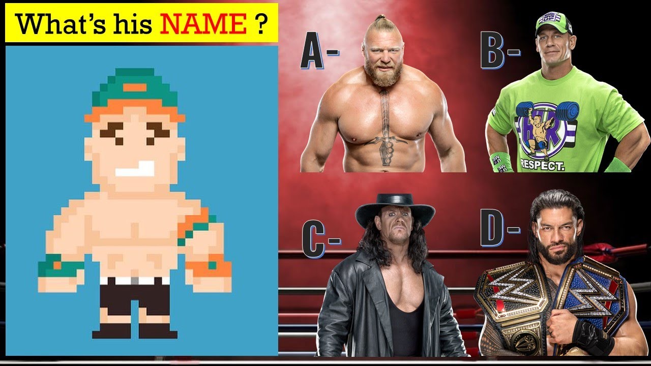 WWE Quiz | Can You Guess WWE Superstars By Their Pixel NFT Art 2022?