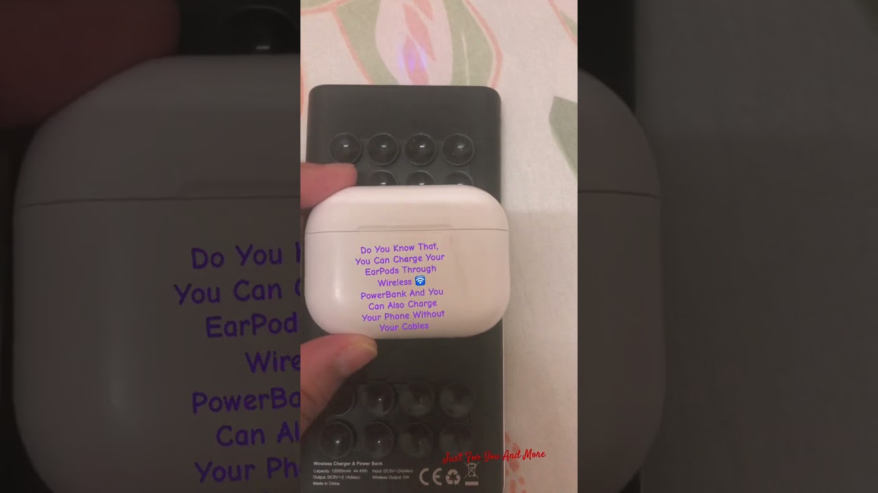 Do You Know That, You Can Charge Your EarPods Through Wireless 🛜 PowerBank?! 