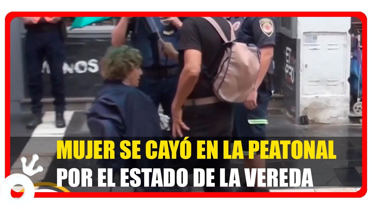 Abandono en pleno centro: Esperó una hora la ambulancia tras caerse y tuvo que irse en taxi