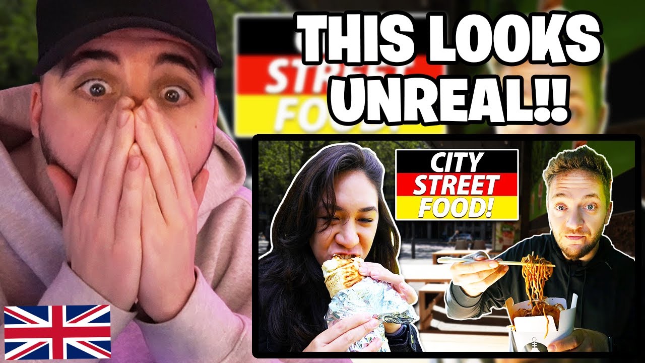 Brit Reacts to German City STREET FOOD TOUR!