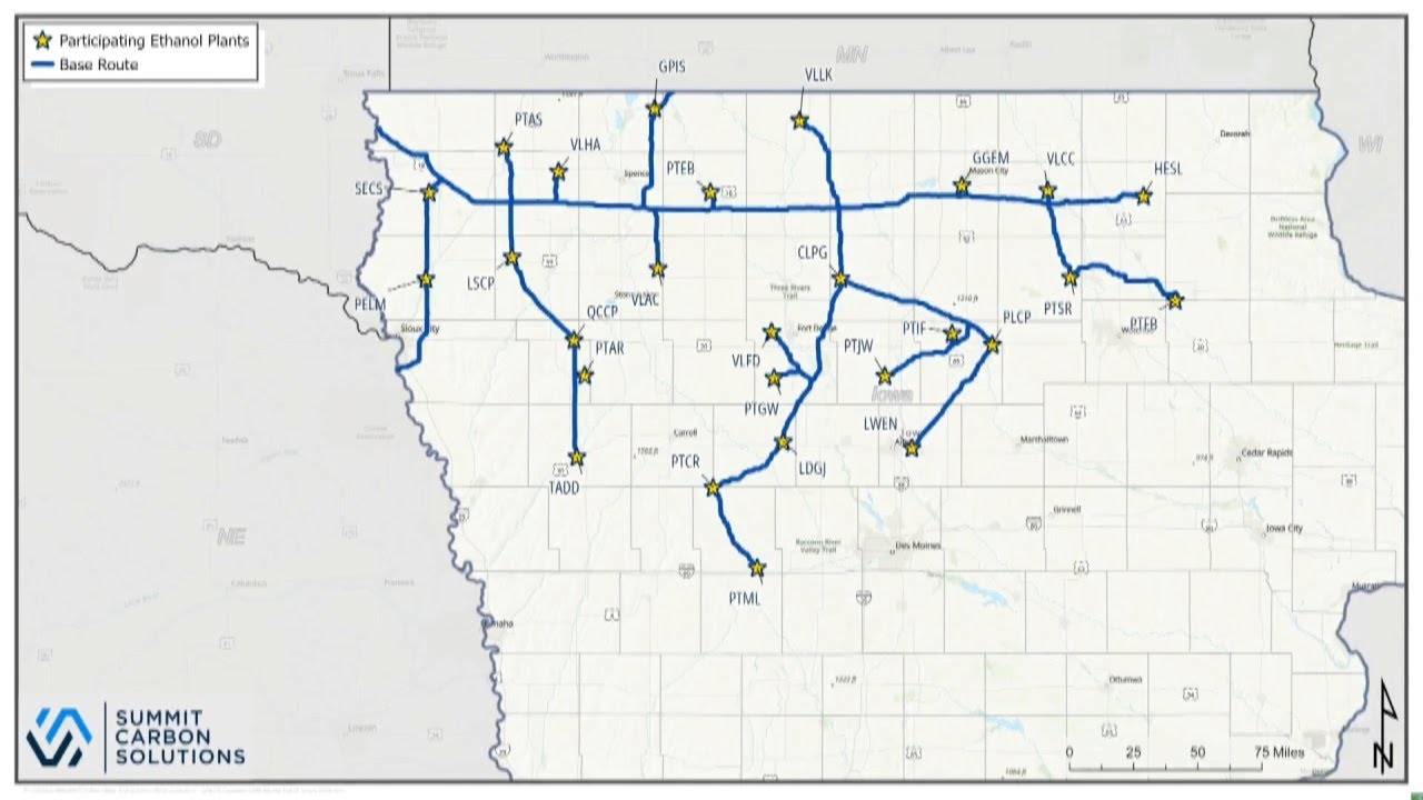 Summit Carbon removes hundreds of Iowa landowners from pipeline path