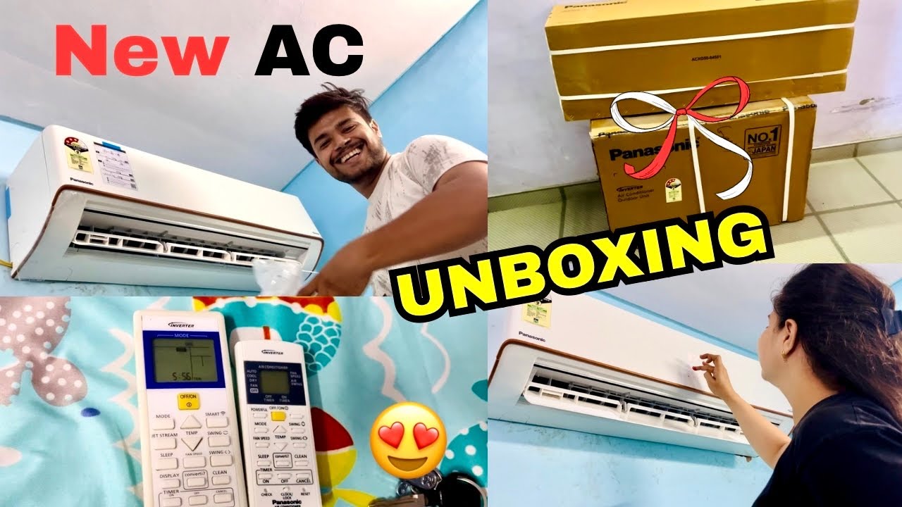 Panasonic Air Conditioner Unboxing Vlog 😍 || New Smart Homes Trusted AC