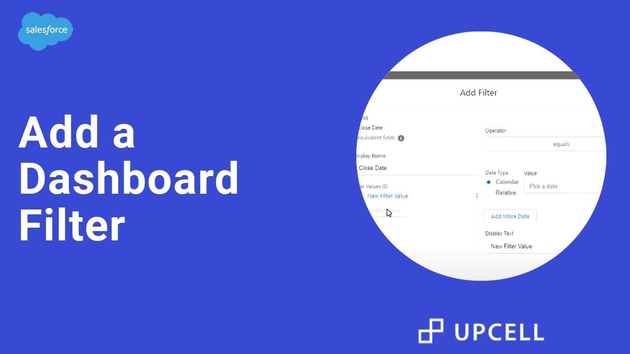 Salesforce Tips #8 - Add a Dashboard Filter