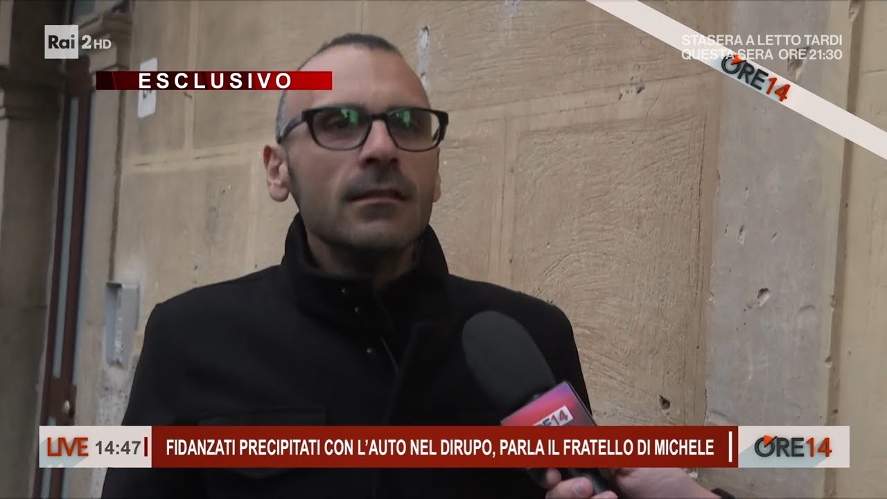 Fidanzati morti nel Cilento: le parole del fratello di Michele Pirozzi - Ore 14 del 17/03/2026